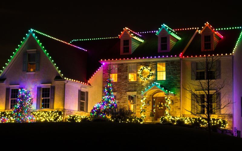 Color Changing Christmas Light Installation Services in Des Moines and Ames, Iowa